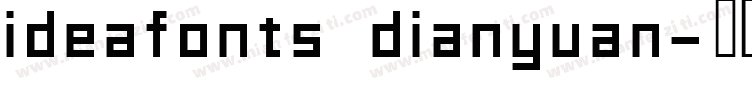 ideafonts dianyuan字体转换